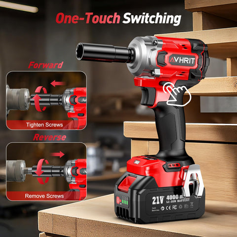 Three-speed control on Avhrit 3/8 inch impact wrench