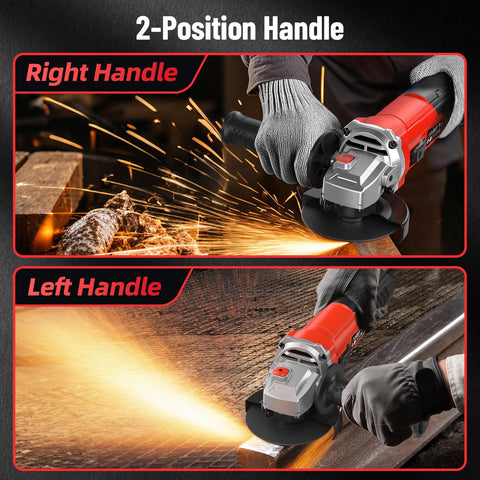 Avhrit angle grinder handles concrete grinding and smoothing surfaces effectively.