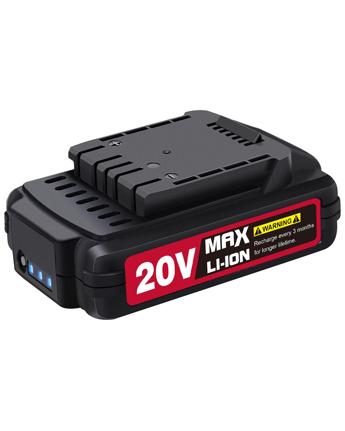 AVID POWER 20V max 2Ah battery with compact design for cordless tools.