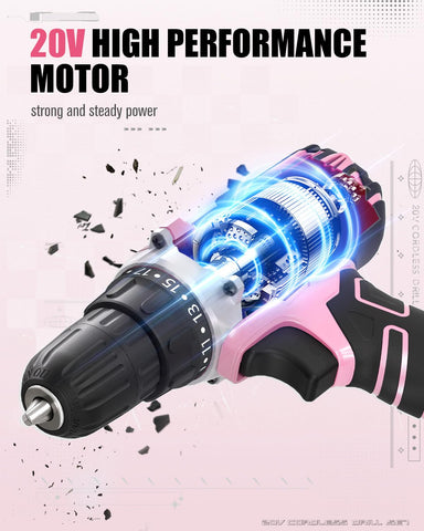 Battery and charger for AVID POWER 20V MAX drill kit ready for cordless use