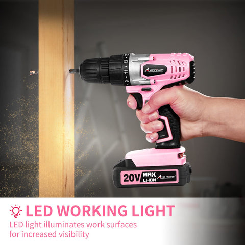 AVID POWER 22-piece bit set with magnetic shaft for versatile projects.