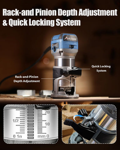 AVID POWER router edge guide enables precise edge trimming