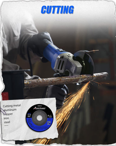 AVID POWER angle grinder ergonomic design enhances comfort during tasks.