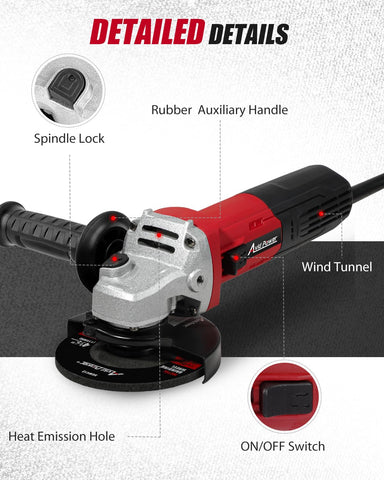 AVID POWER flap discs included for smoothing and finishing metal.