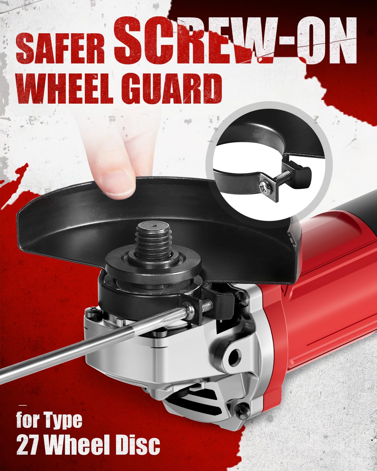 AVID POWER angle grinder includes grinding wheels for metal finishing.