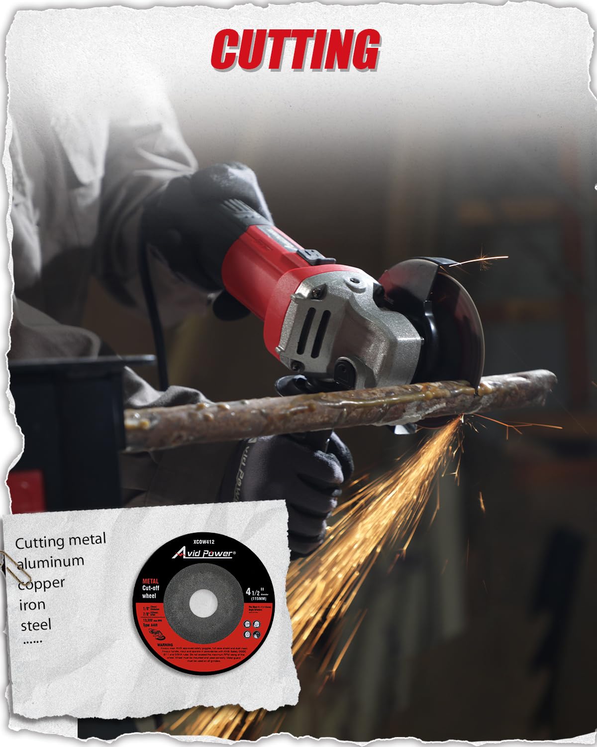 AVID POWER angle grinder safety guard adjustable for better protection