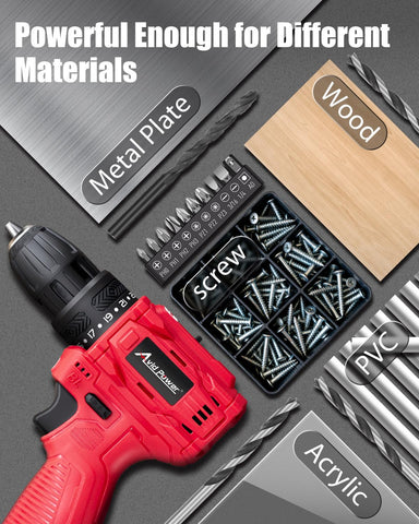 AVID POWER 2000mAh battery for extended cordless drilling sessions.