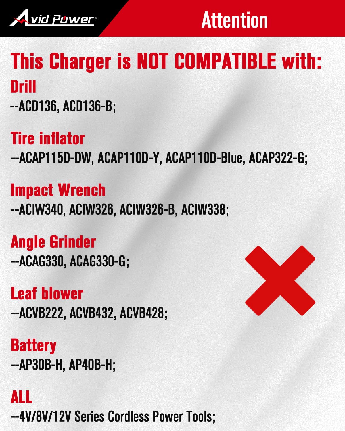 AVID POWER battery charger side view showing slim profile for versatile placement