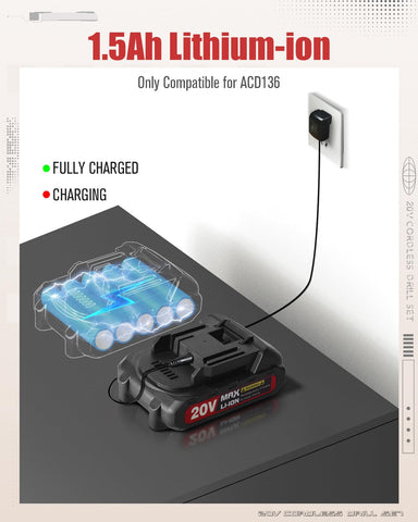 Compact, lightweight AVID POWER drill ideal for DIY projects.