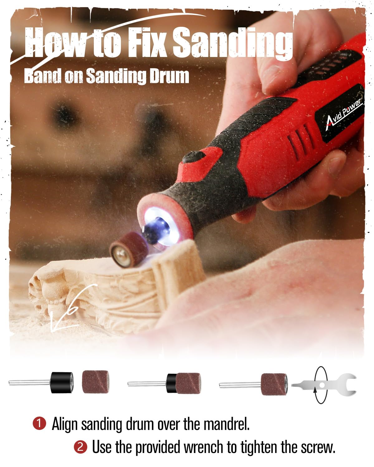 AVID POWER dog nail grinding setup for gentle at-home grooming