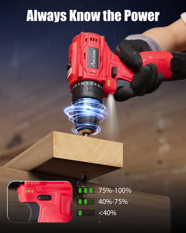 AVID POWER drill on brick or metal for tough materials.