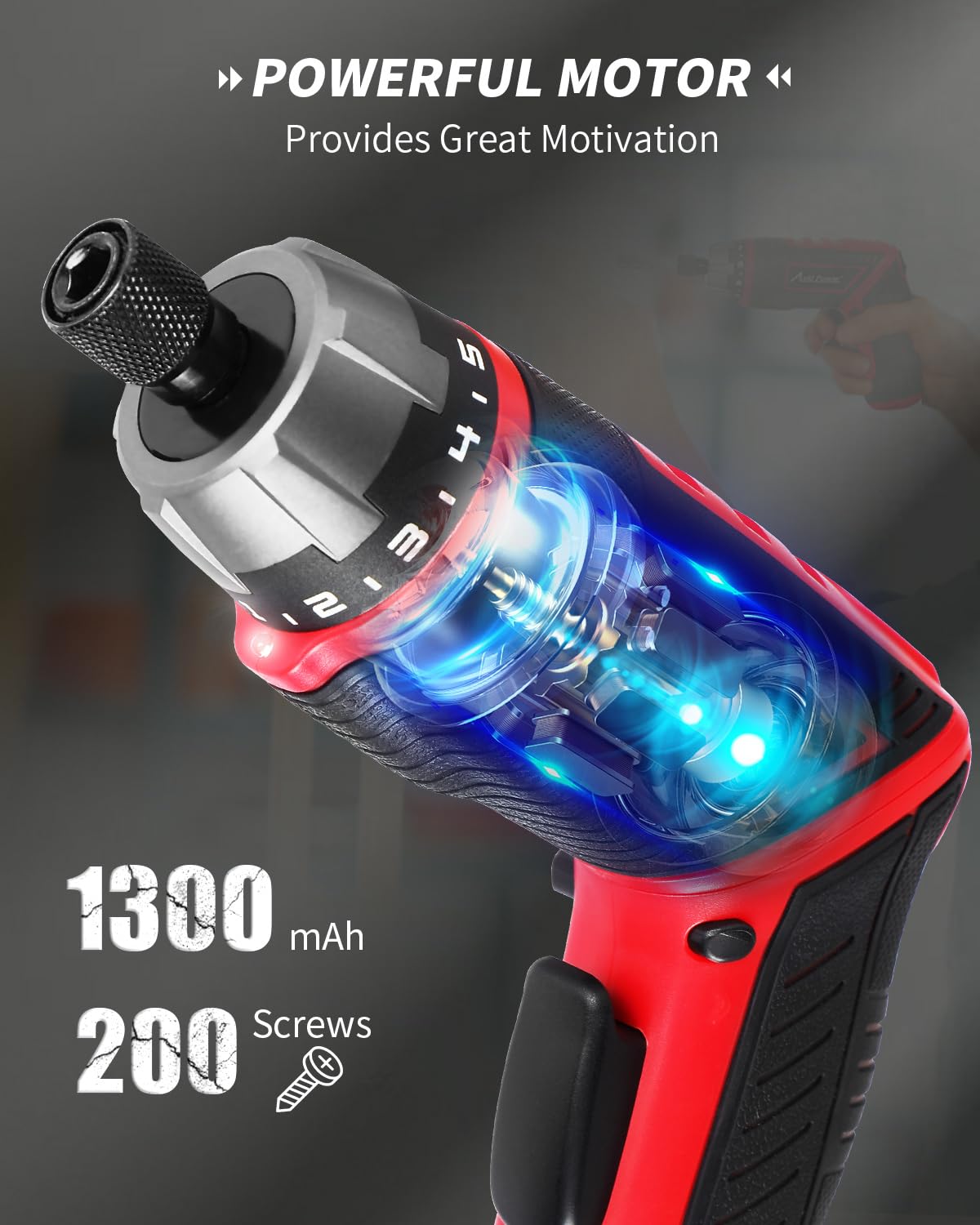 AVID POWER LED light guides precise fastening in dim areas.