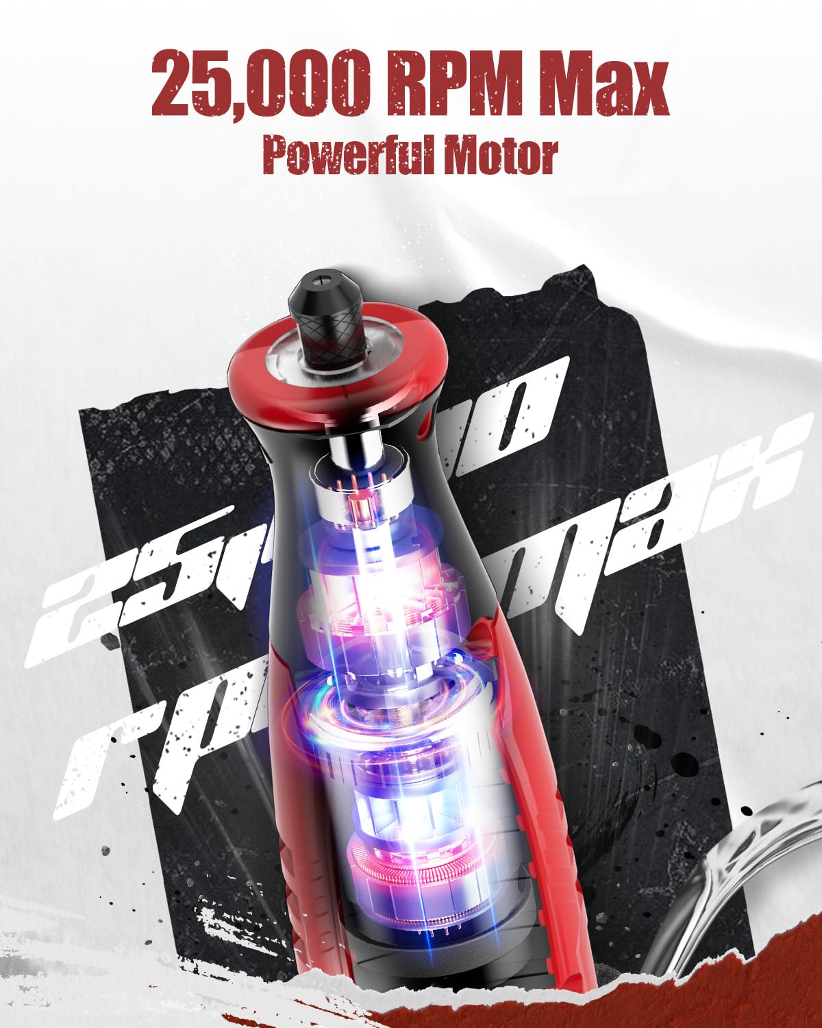 AVID POWER rotary tool with LED front lights for precision work