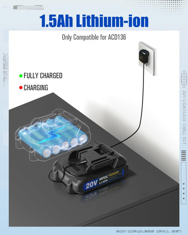 AVID POWER LED work light improves visibility in dim workspaces.