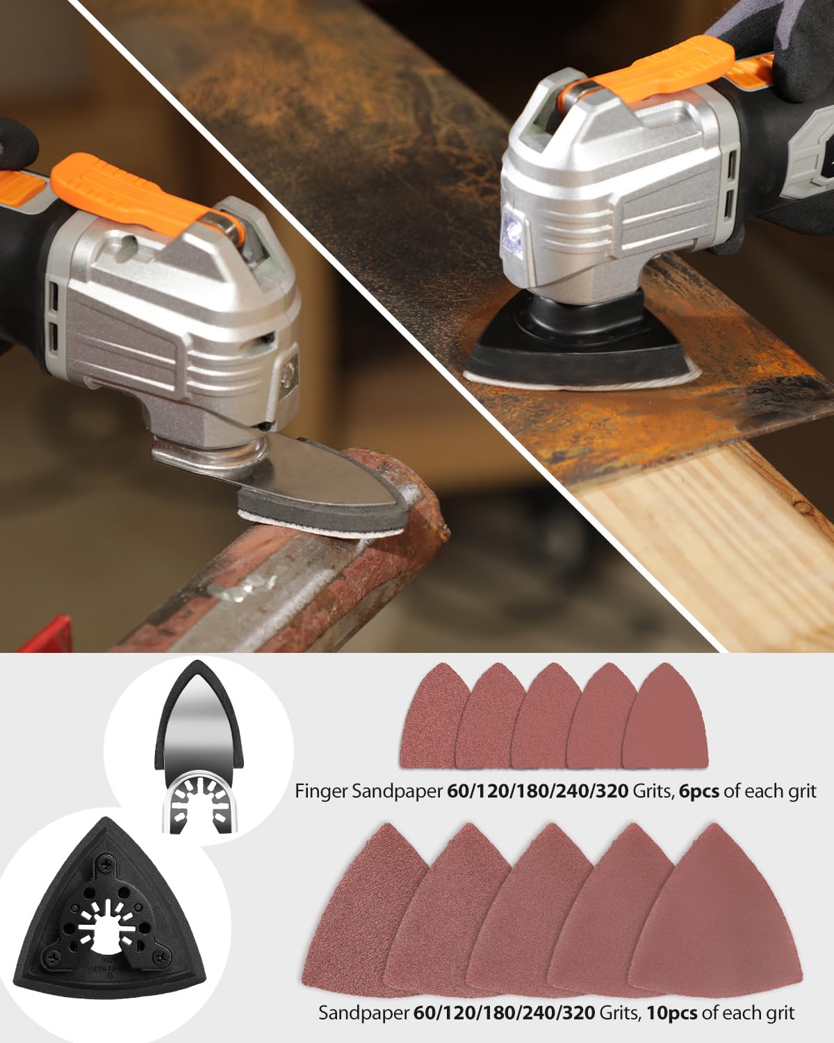 AVID POWER marked blades with metric and imperial guides for precise sizing
