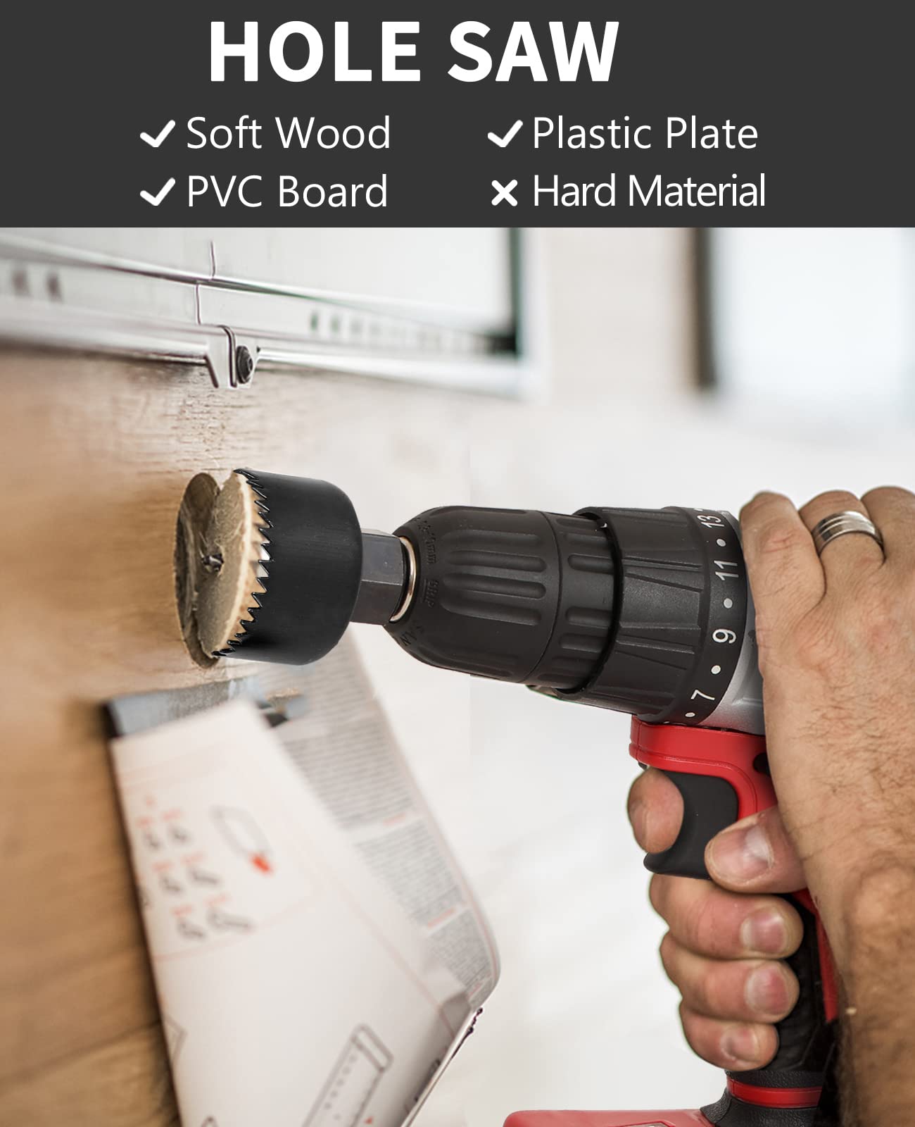 AVID POWER masonry drill bits deliver clean starts in concrete and brick