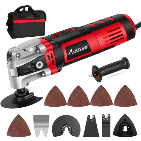 AVID POWER oscillating tool body with ergonomic grip for precise control.