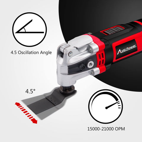 AVID POWER variable speed dial for versatile material handling.