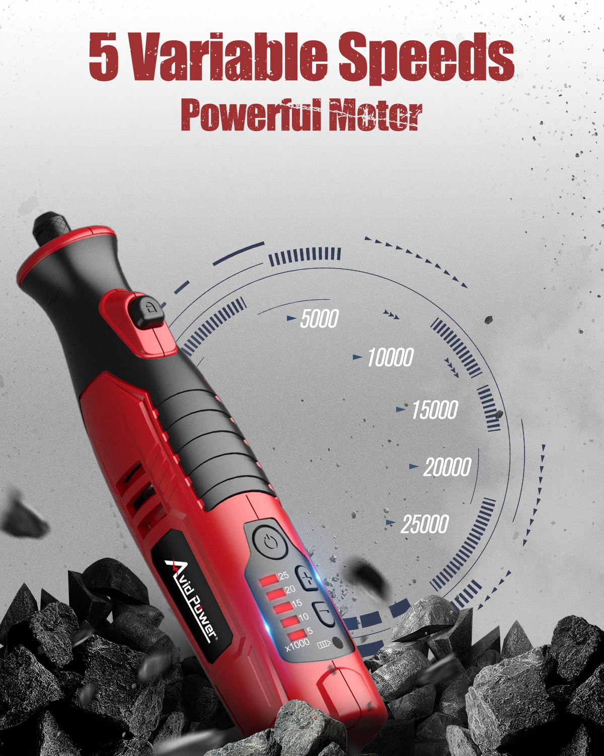 AVID POWER rotary tool 60 piece attachments set for multiple tasks