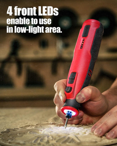 AVID POWER 60-piece accessories case organizes grinding, cutting, sanding, and polishing kits.