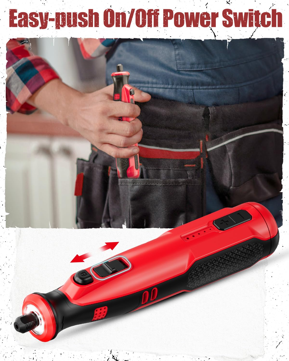 AVID POWER ergonomic handle provides comfortable grip for extended crafting sessions.
