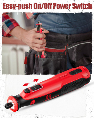AVID POWER ergonomic handle provides comfortable grip for extended crafting sessions.