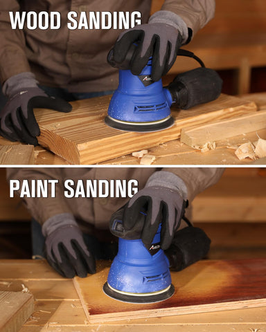 AVID POWER sander package includes sander, papers, and dust bag for immediate use.