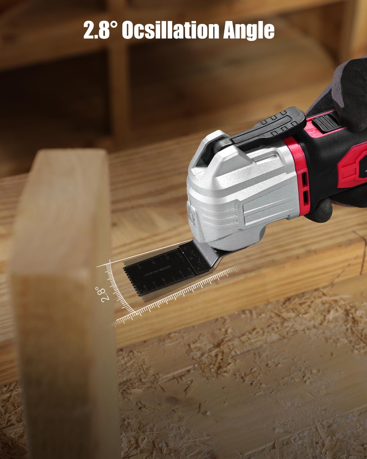 AVID POWER segment saw blade attached for durable cuts.