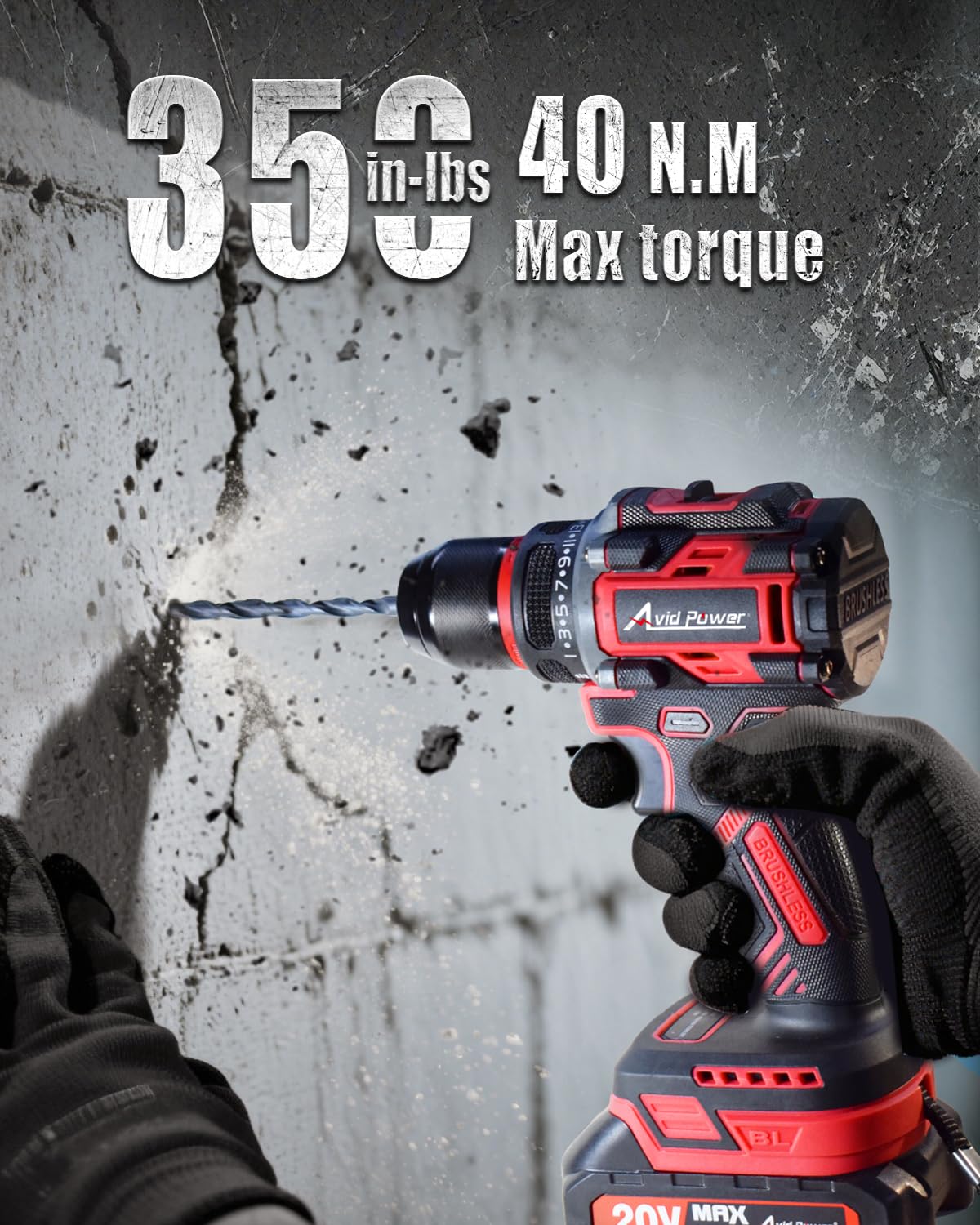AVID POWER soft-grip ergonomic-handle reduces fatigue during use