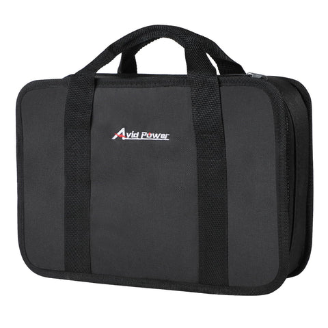 AVID POWER tool bag case-only note clarifies contents.
