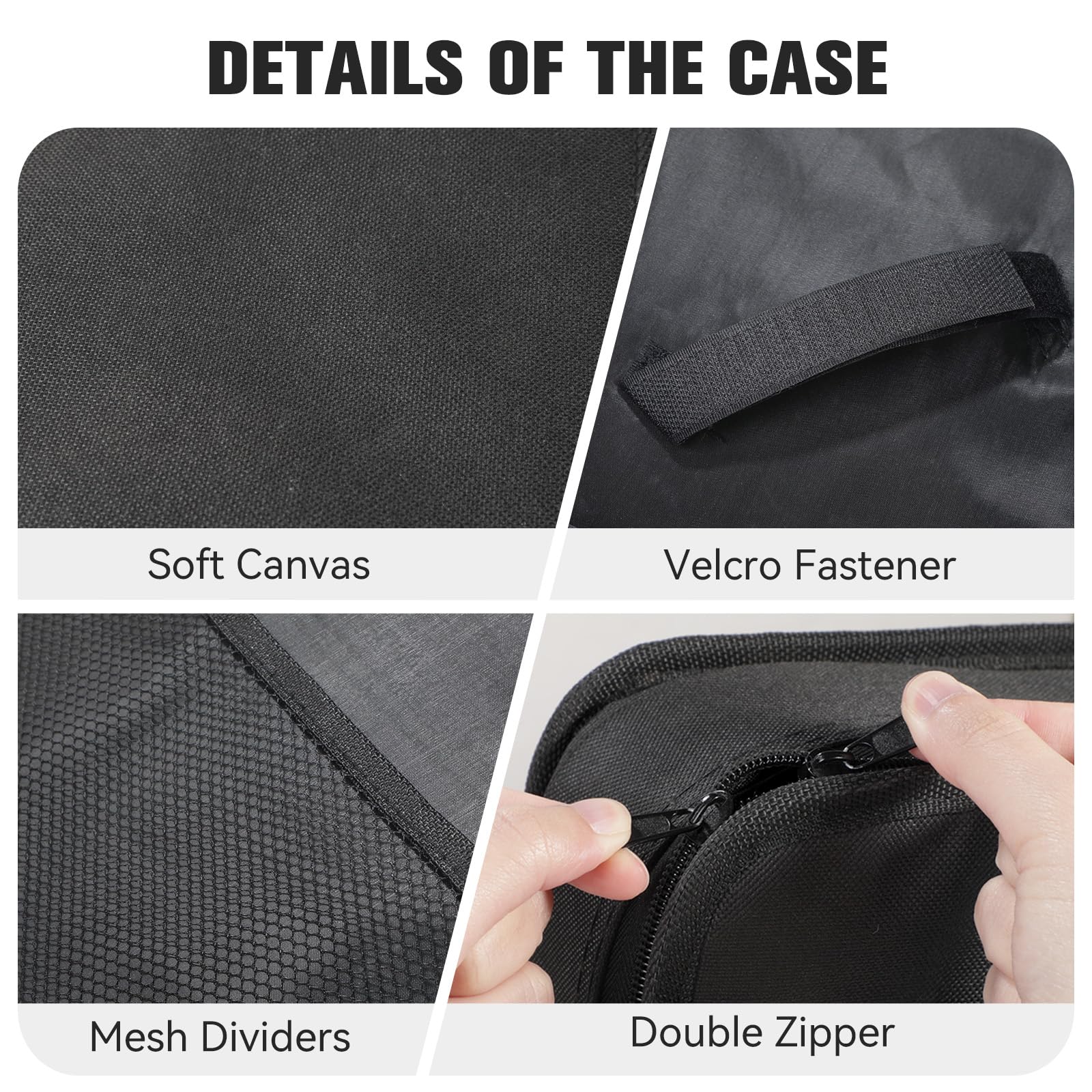 AVID POWER tool bag double zipper provides smooth, quick access.