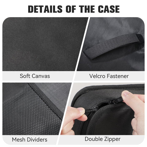 AVID POWER tool bag double zipper provides smooth, quick access.