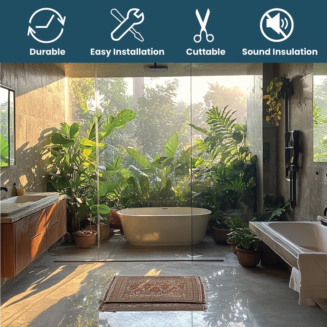 Aviora leak prevention seal keeps bathroom floor dry