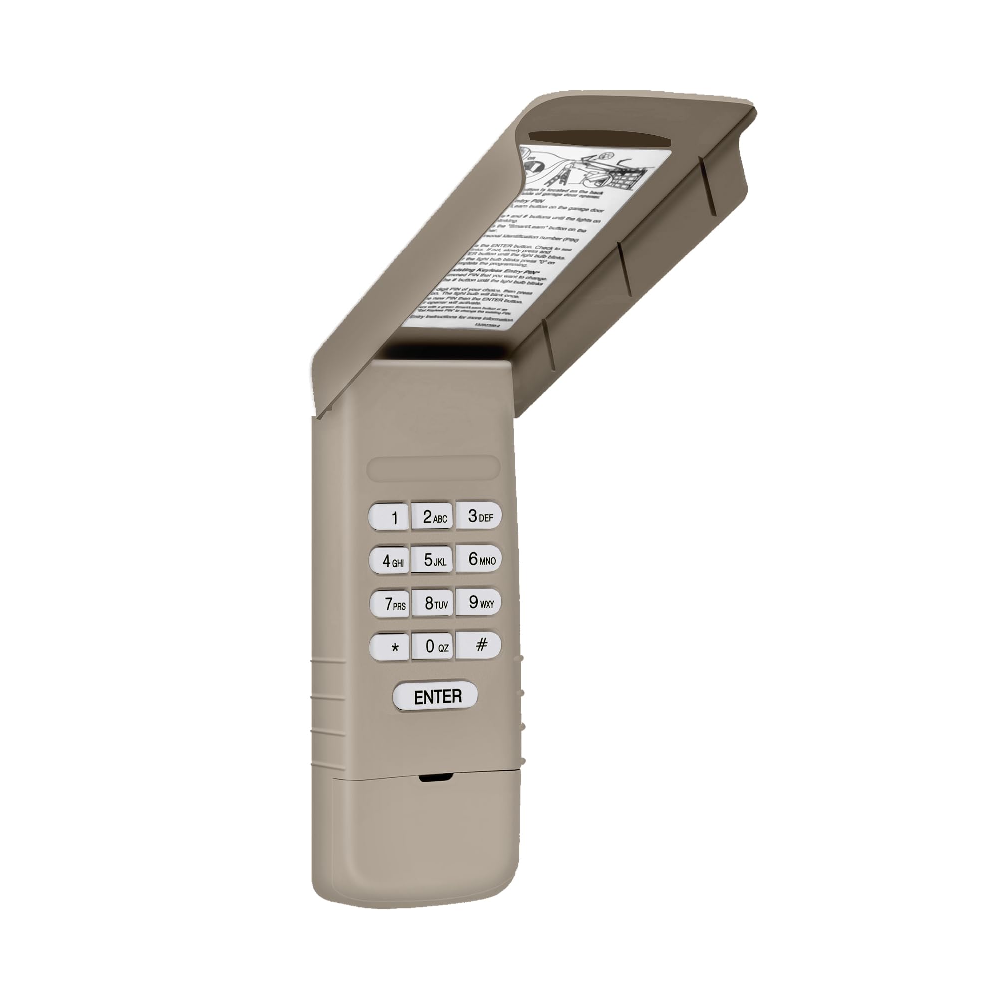 Avisontek 877MAX wall-mount keypad enables quick, secure garage entry.