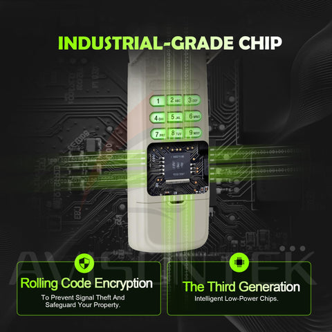 Avisontek 940EV-P2 keypad battery compartment open shows long-life power solution