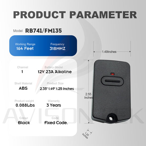 Avisontek FCC-certified remote ensures North America compatibility