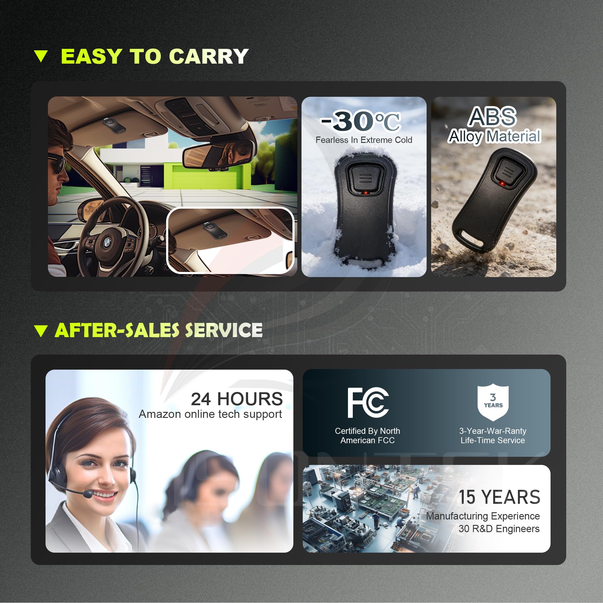Avisontek Genie keypad security features with rolling code encryption