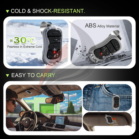 Avisontek Genie remote rolling code security showcasing anti-theft protection.