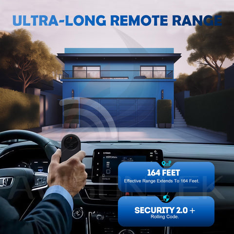 Avisontek LiftMaster 374UT remote offers long-range up to 164 feet.