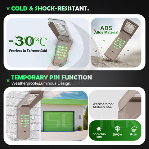 Avisontek LiftMaster 878Max weather-resistant design suits outdoor use