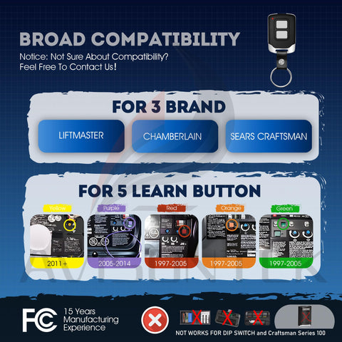 Avisontek LiftMaster 893Max remote on a keychain for easy control on the go
