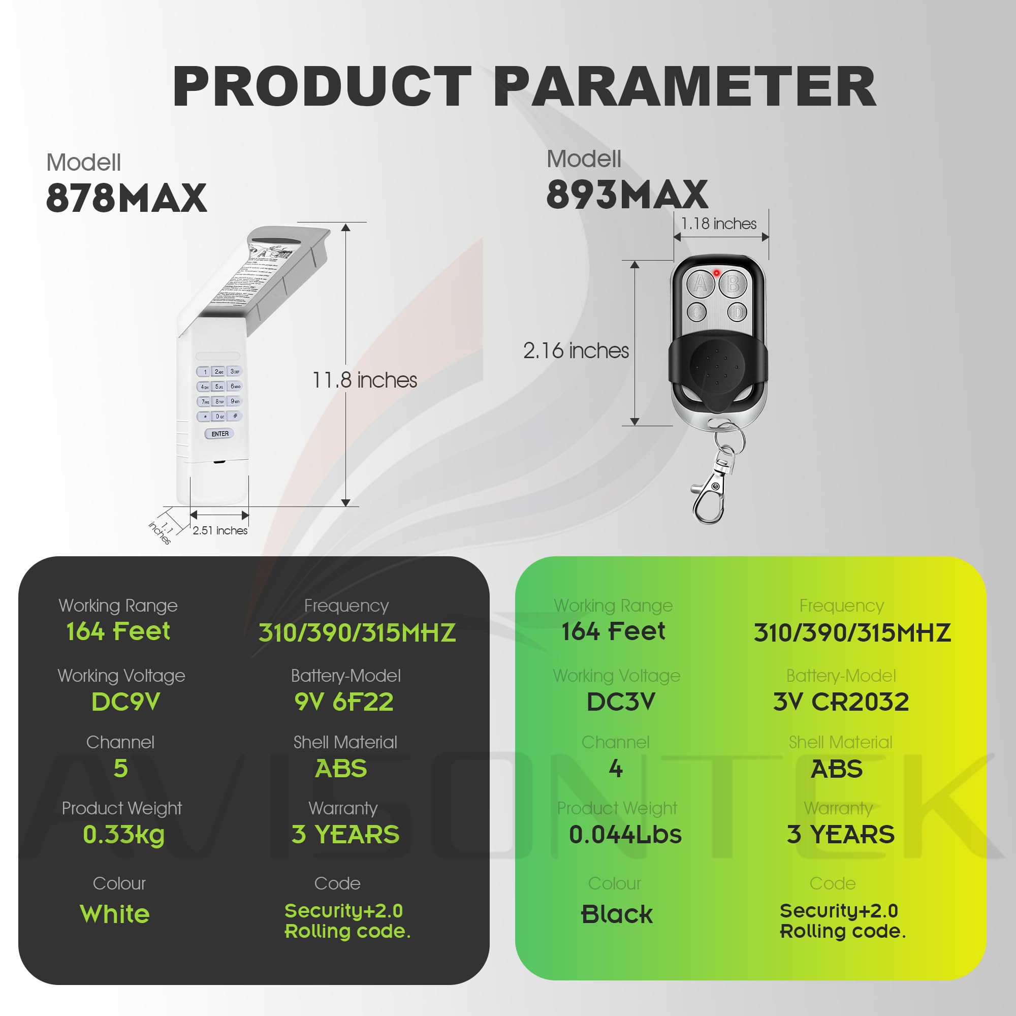 Avisontek LiftMaster weather-resistant keypad for harsh conditions