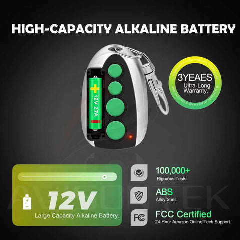 Avisontek M12-compatible remote with Topens Aleko Lockmaster Carsa compatibility