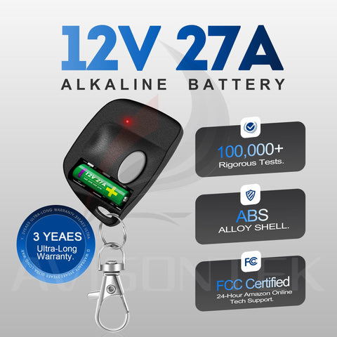 Avisontek 3089 pairing process shows quick, tool-free setup with compatible garage openers