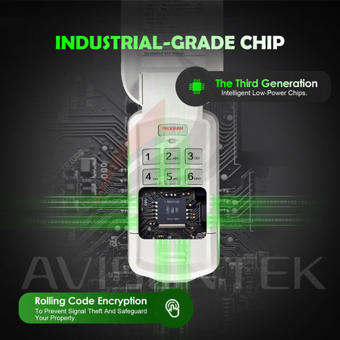 Avisontek OKP-BX battery compartment demonstrates long-lasting power for daily use.