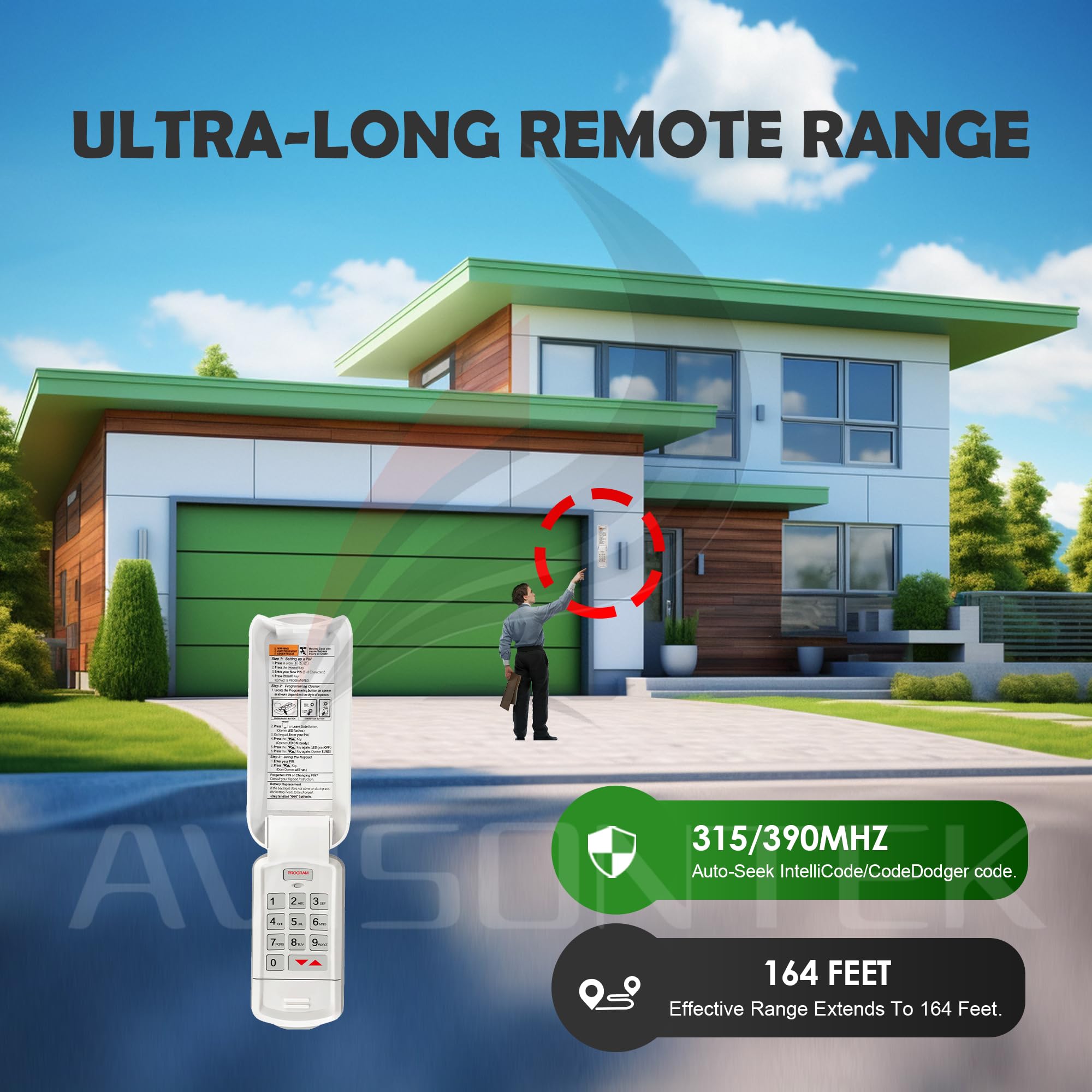 Avisontek OKP-BX compatibility with legacy Overhead Door models simplifies upgrading.