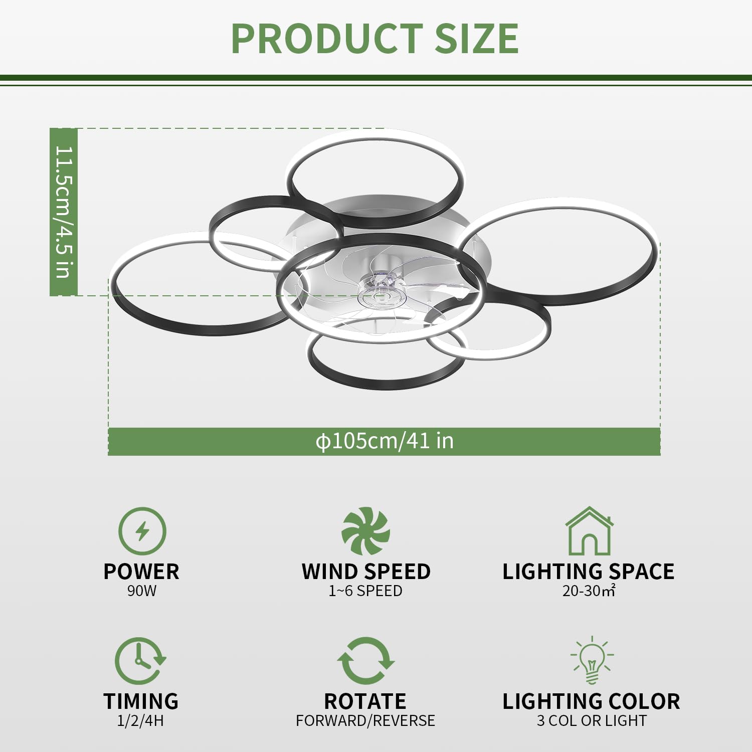 AVLRM remote control and app for easy light and speed adjustments