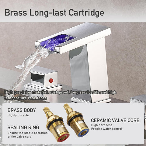 AVSIILE chrome finish faucet resists water spots for easy maintenance.