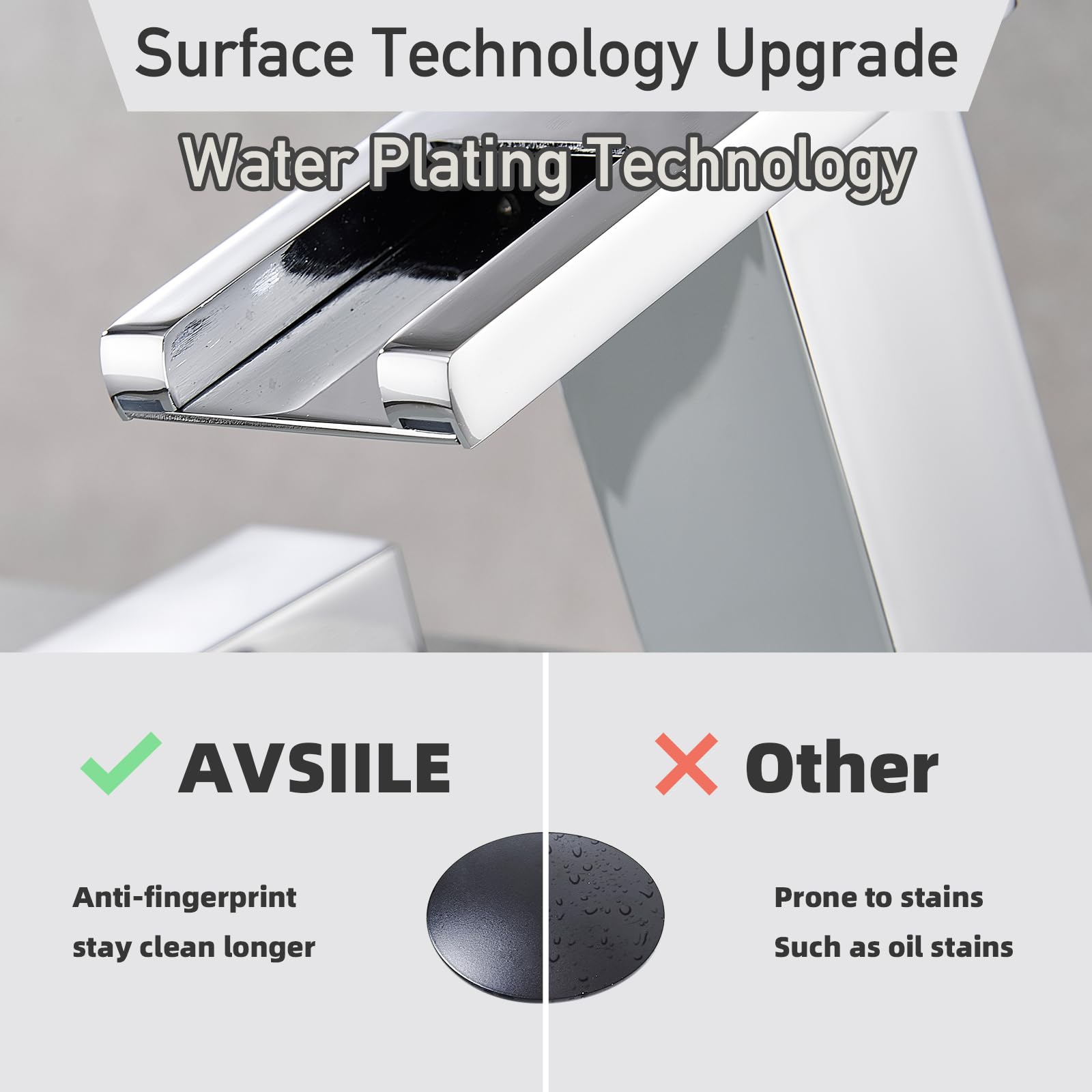 AVSIILE LED indicator lights up to guide temperature and mood.