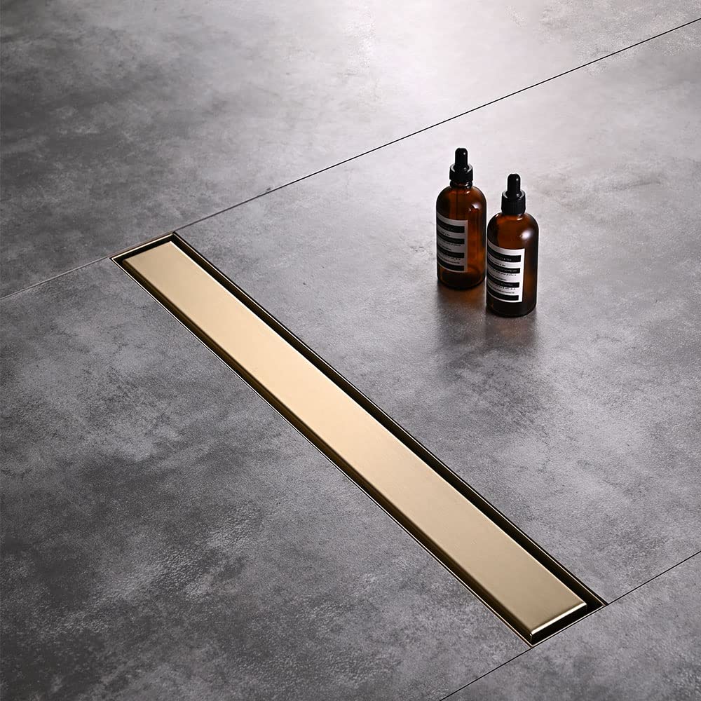 AVSIILE tile-in pattern drain cover showing seamless tile integration.